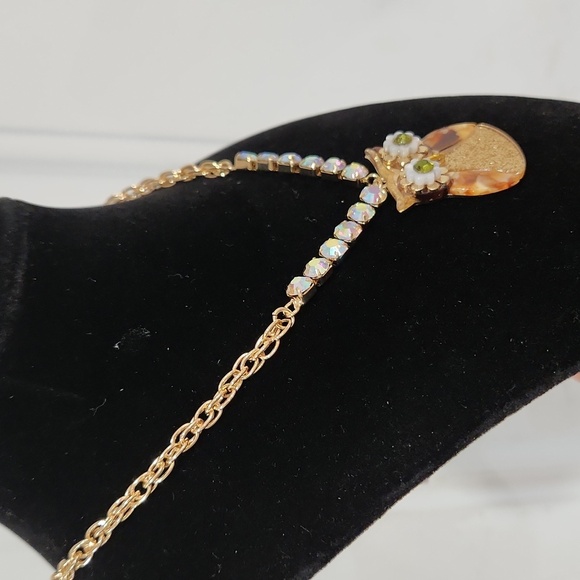 🔹️ BETSEY JOHNSON 🔹️Owl Pendant Statement 16" Necklace ✨️🦉 - Picture 4 of 9